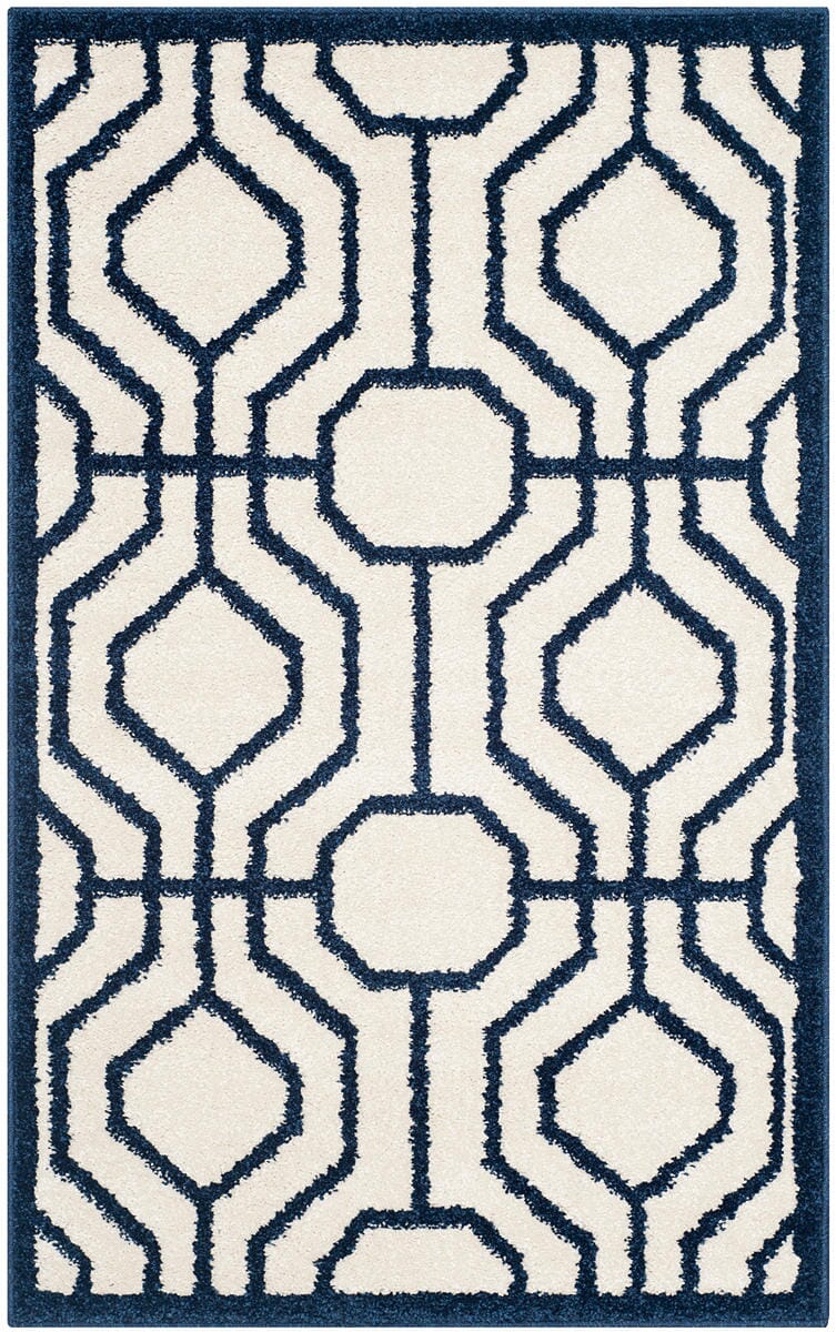 Safavieh Amherst Amt416M Ivory / Navy Rugs.