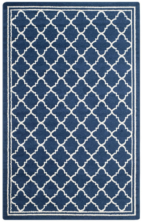 Safavieh Amherst Amt422P Navy / Beige Rugs.