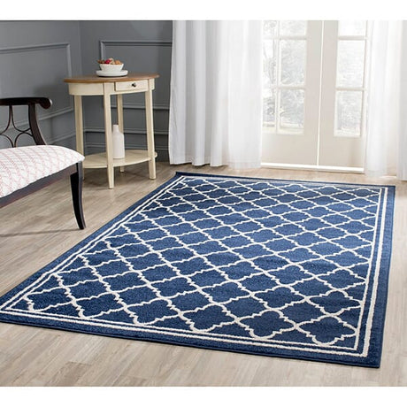 Safavieh Amherst Amt422P Navy / Beige Rugs.