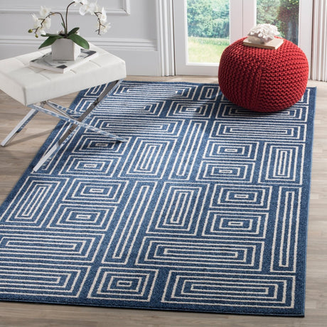 Safavieh Amherst Amt430P Navy/Ivory Rug.