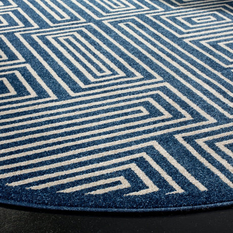 Safavieh Amherst Amt430P Navy/Ivory Rug.