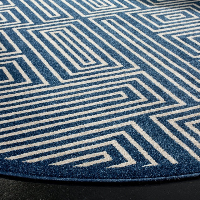 Safavieh Amherst Amt430P Navy/Ivory Rug.