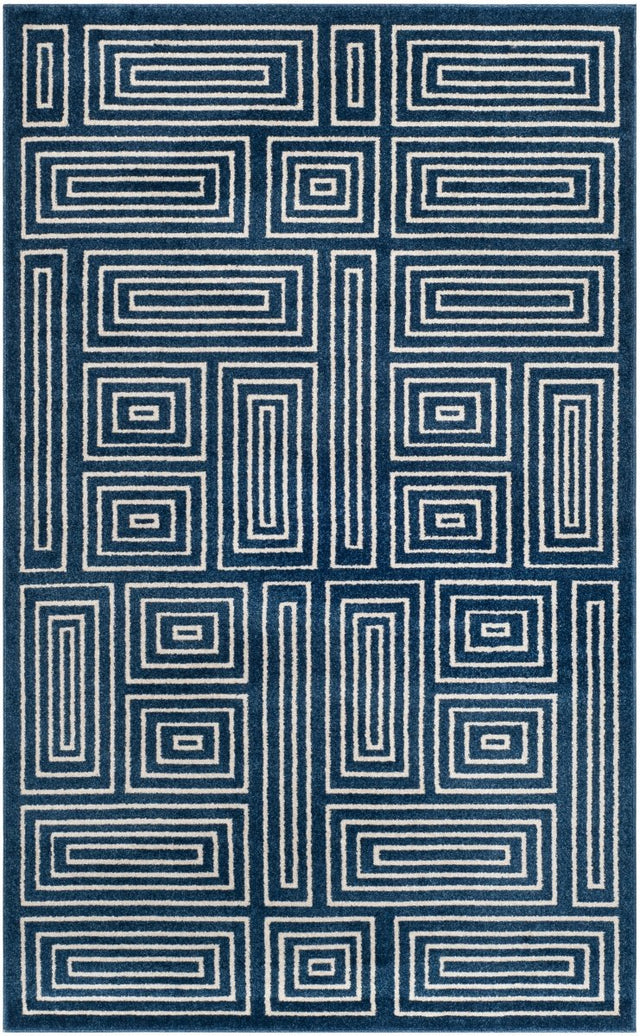 Safavieh Amherst Amt430P Navy/Ivory Rug.