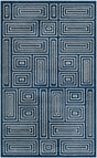 Safavieh Amherst Amt430P Navy/Ivory Rug.