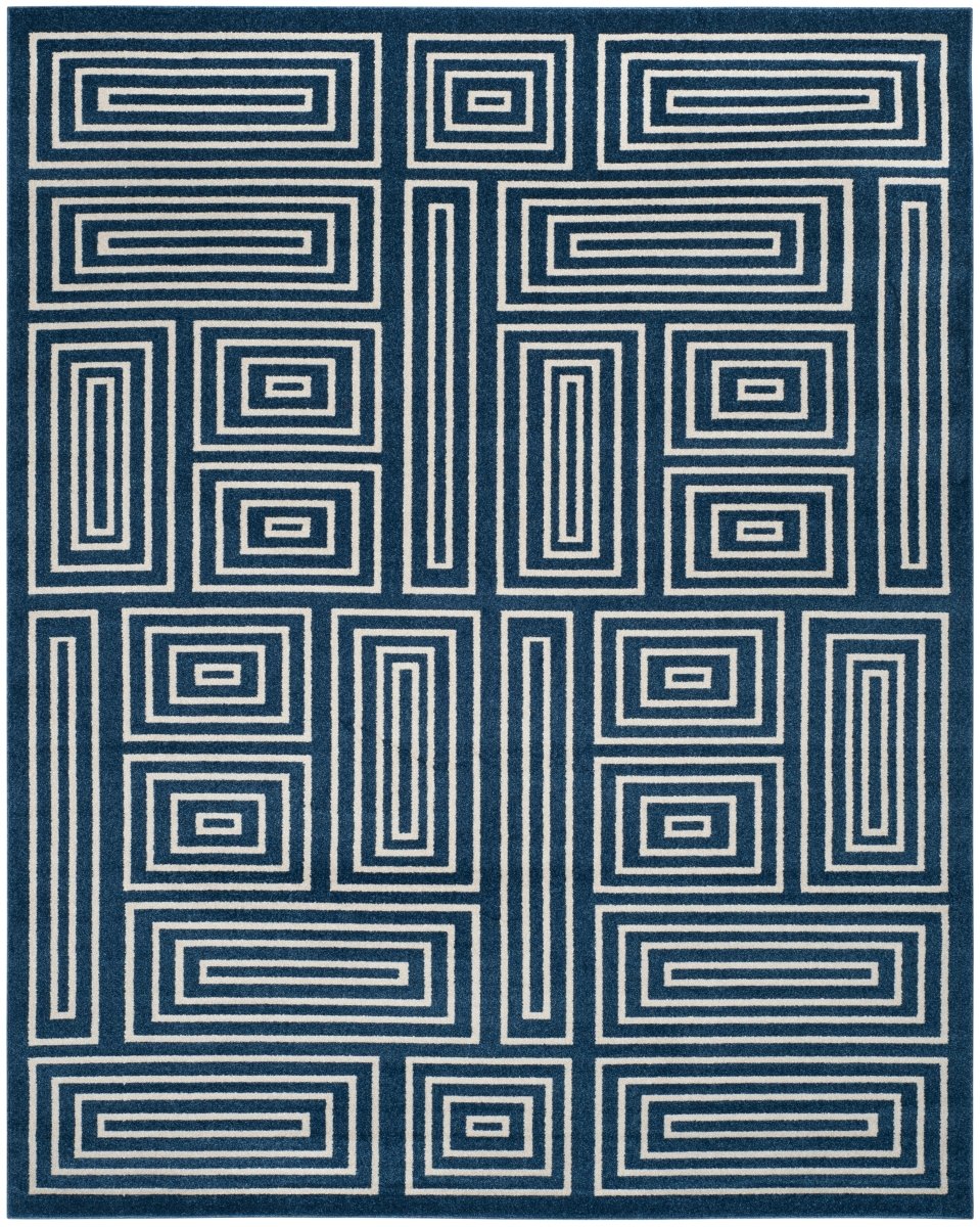 Safavieh Amherst Amt430P Navy/Ivory Rug.