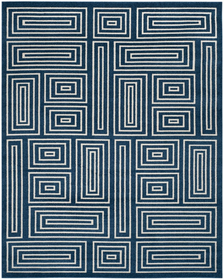 Safavieh Amherst Amt430P Navy/Ivory Rug.