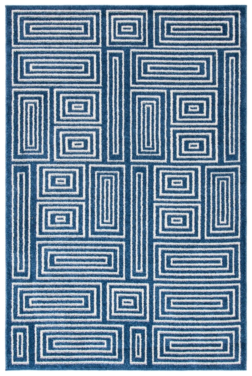 Safavieh Amherst Amt430P Navy/Ivory Rug.