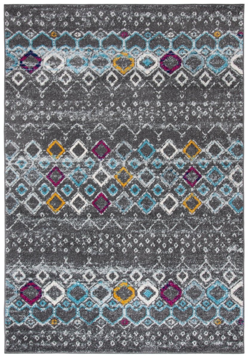 Safavieh Amsterdam Ams108H Dark Grey/Ivory Rugs.