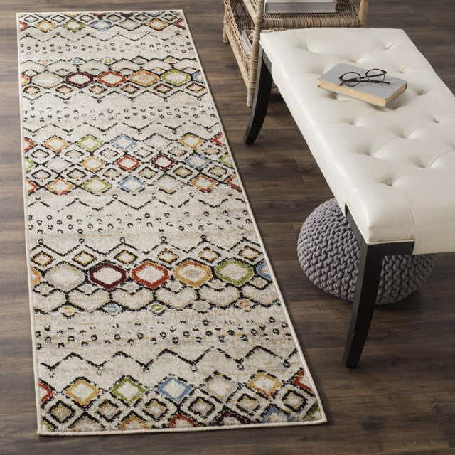 Safavieh Amsterdam Ams108K Ivory/Multi Rug - ams108k-3sq