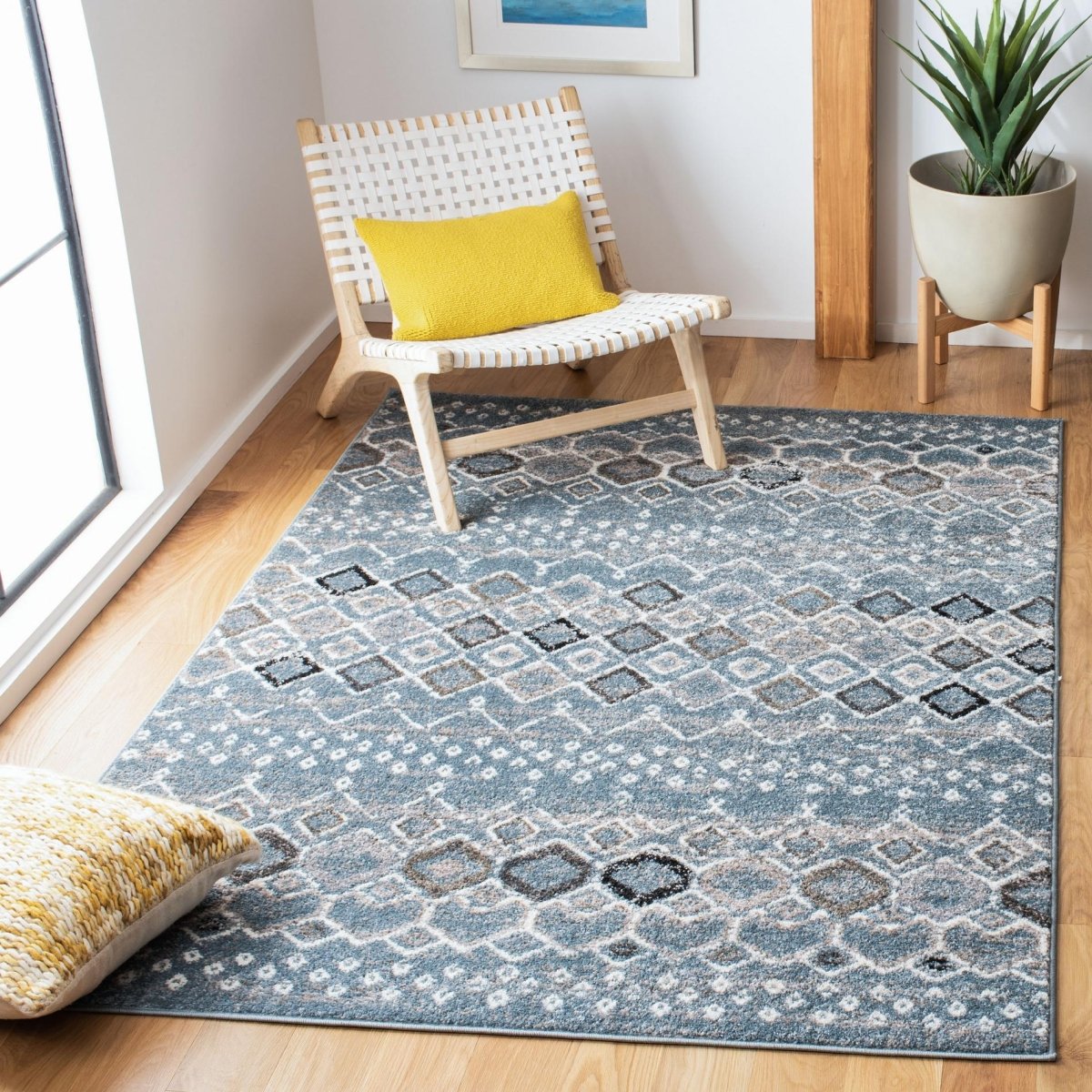 Safavieh Amsterdam Ams108L Blue/Ivory Rugs.
