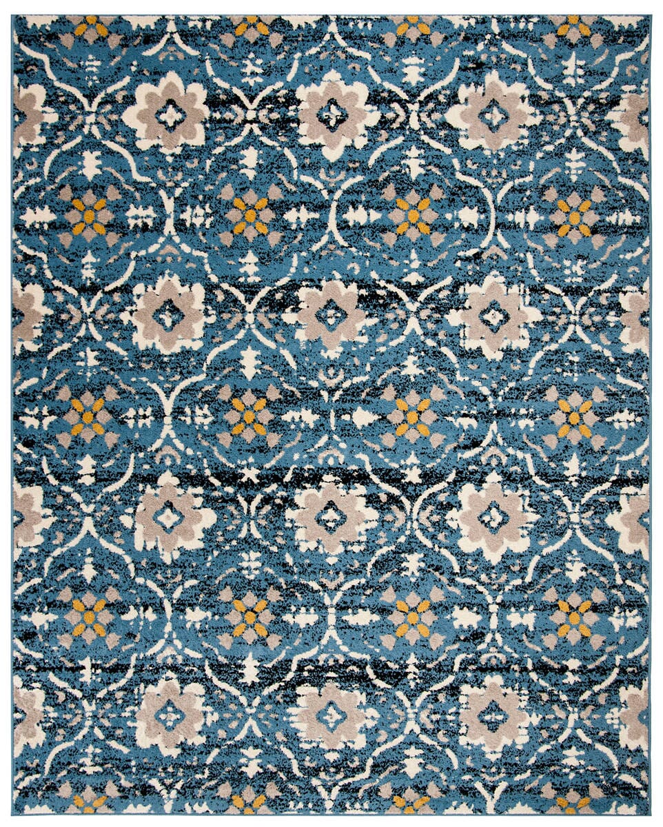 Safavieh Amsterdam Ams113M Blue / Creme Rugs.