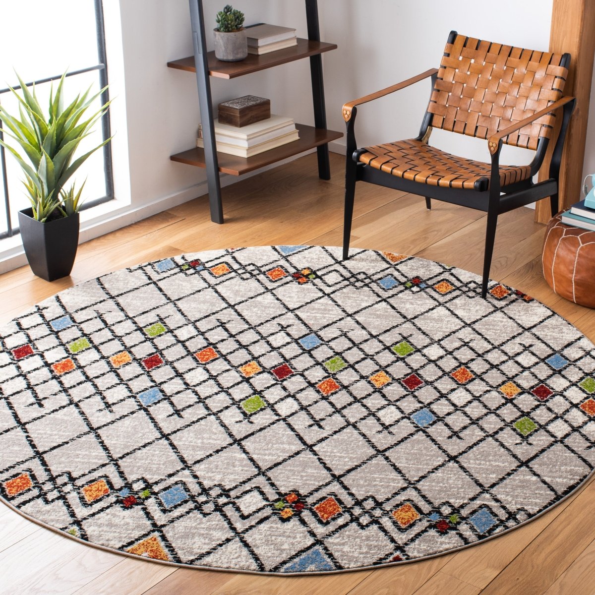 Safavieh Amsterdam Ams115B Beige/Blue Rugs.