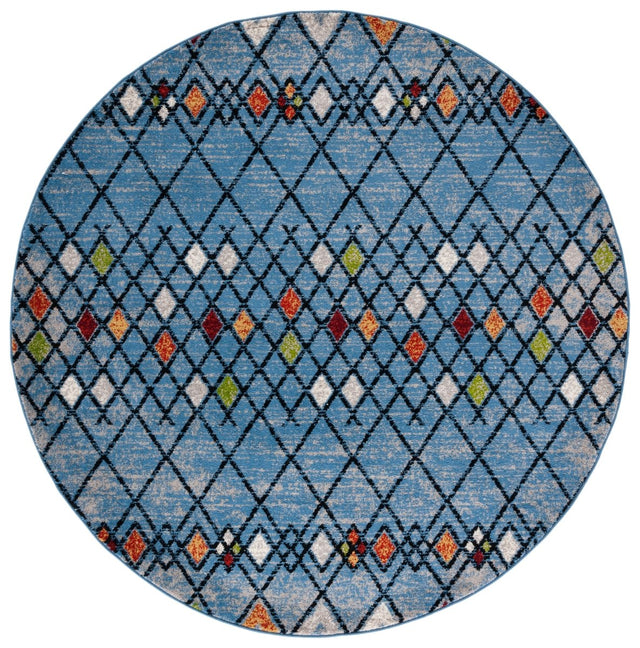 Safavieh Amsterdam Ams115M Blue/Ivory Rugs.