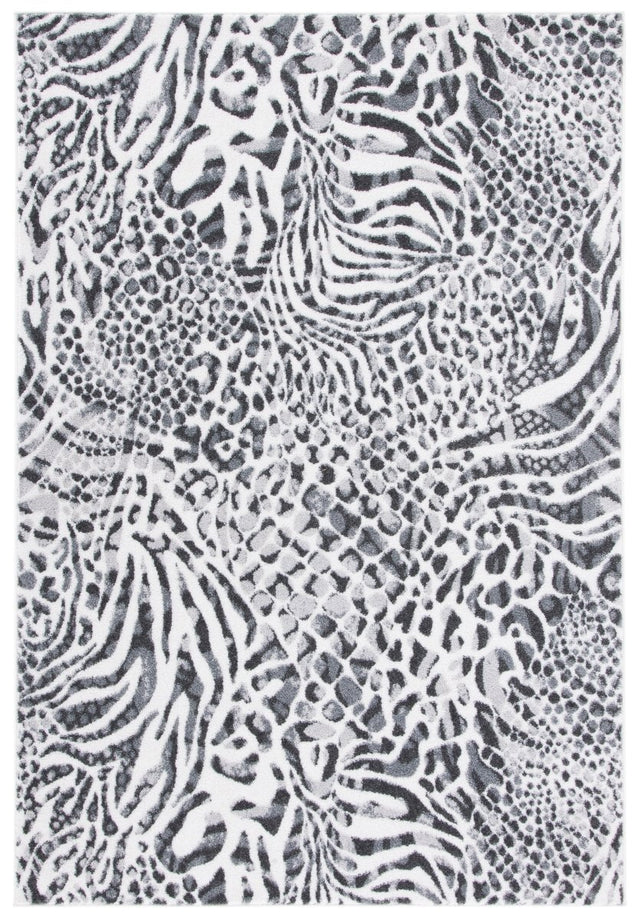 Safavieh Amsterdam Ams187F Ivory/Grey Rug.