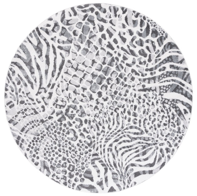 Safavieh Amsterdam Ams187F Ivory/Grey Rug.