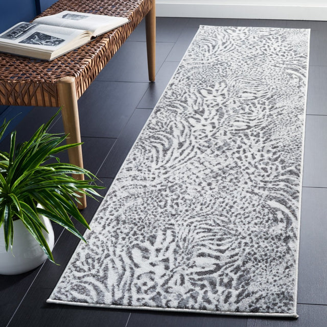 Safavieh Amsterdam Ams187F Ivory/Grey Rug.