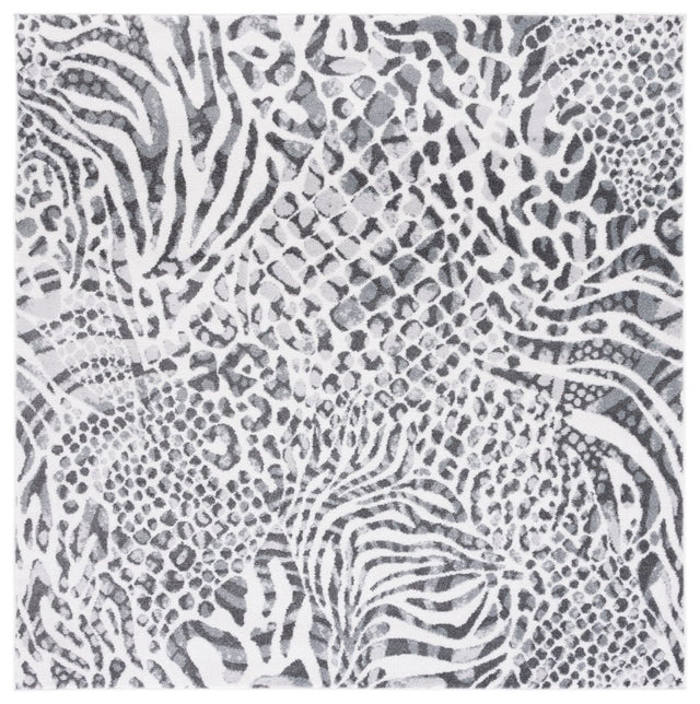 Safavieh Amsterdam Ams187F Ivory/Grey Rug.