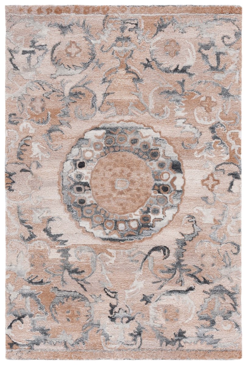 Safavieh Anatolia An404T Light Brown/Grey Rug.