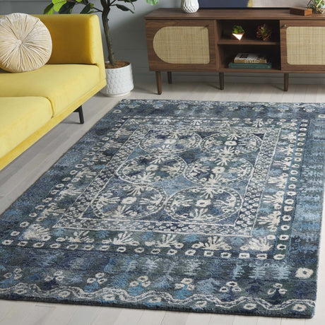 Safavieh Anatolia An410N Navy/Beige Rug.