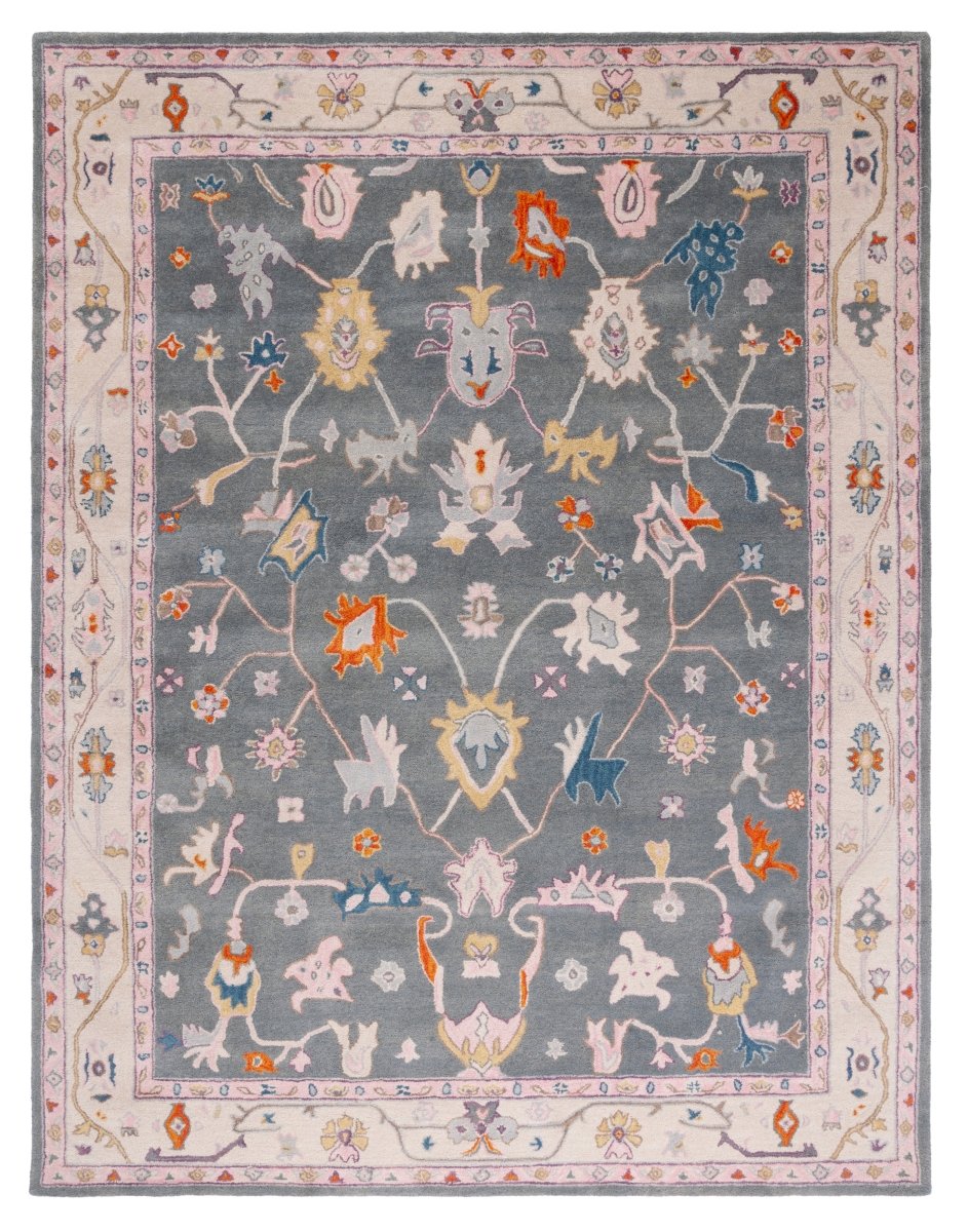 Safavieh Anatolia An513G Dark Grey/Ivory Rug.