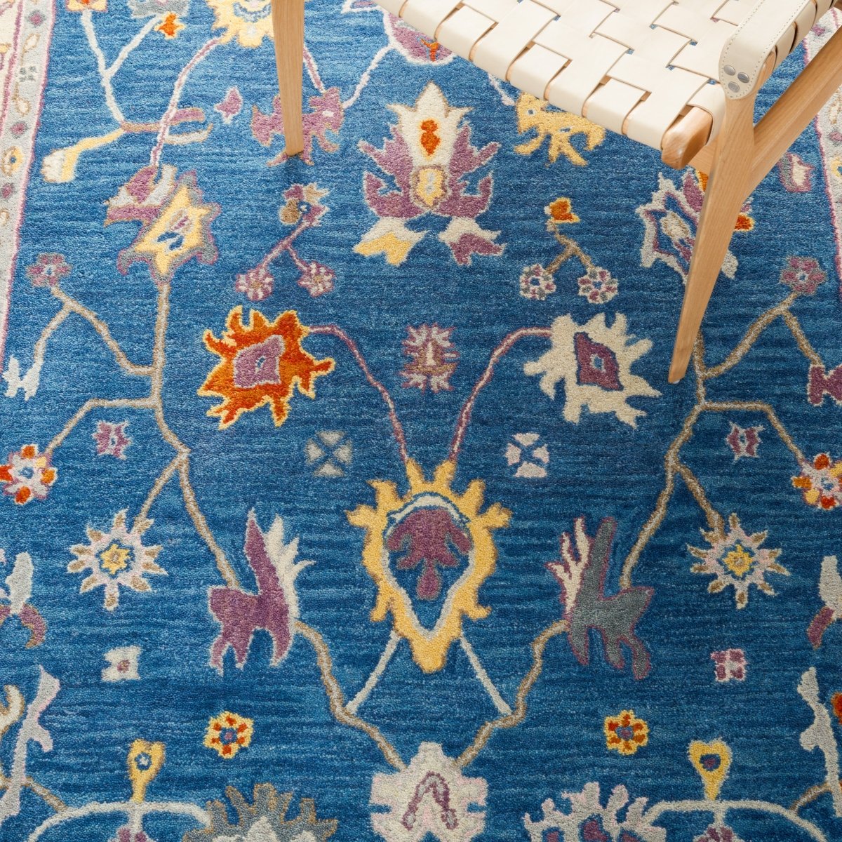 Safavieh Anatolia An513M Blue/Ivory Rug.