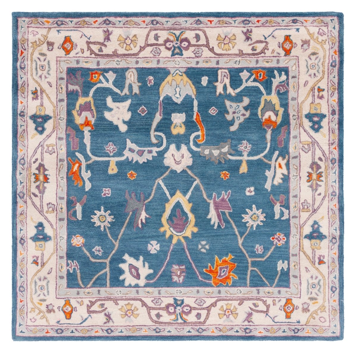Safavieh Anatolia An513M Blue/Ivory Rug.
