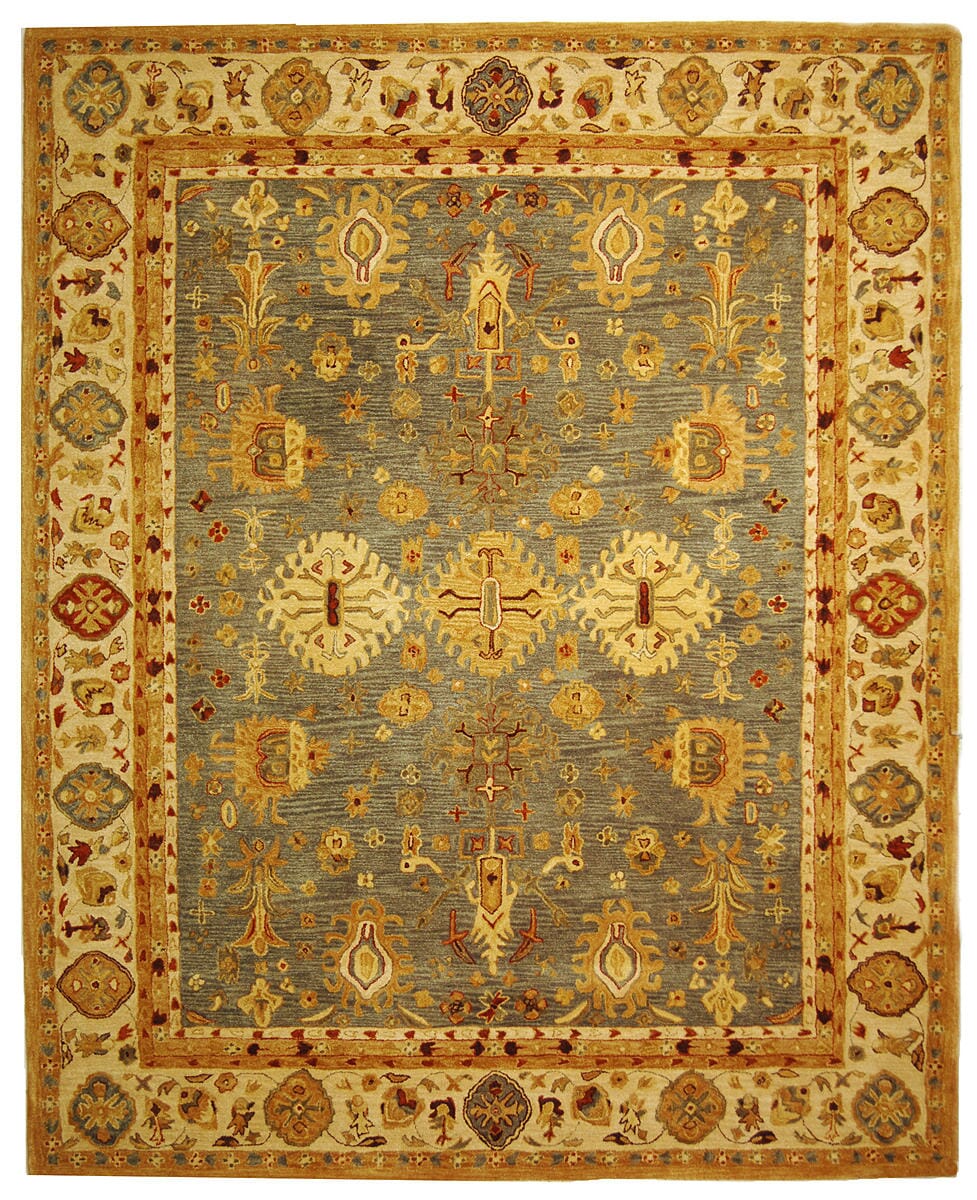 Safavieh Anatolia An547A Blue / Ivory Rugs.