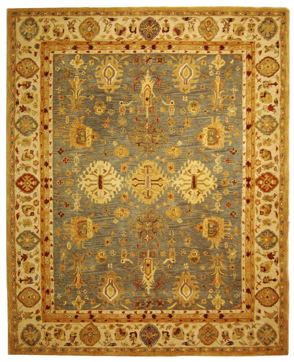 Safavieh Anatolia An547A Blue / Ivory Rugs.