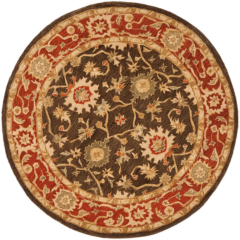 Safavieh Anatolia an554a Olive / Rust Rugs.