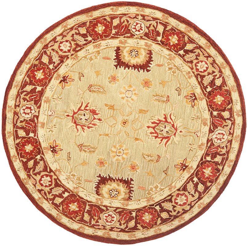 Safavieh Anatolia An556A Sage / Burgundy Rugs.