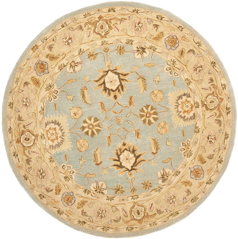 Safavieh Anatolia An556B Blue / Sage Rugs.