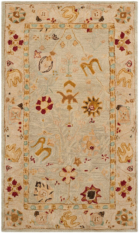 Safavieh Anatolia An559B Grey Blue / Ivory Rugs.