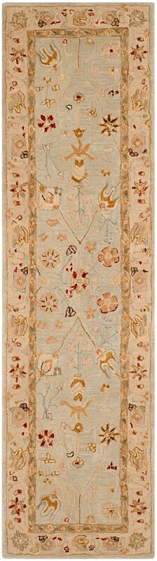 Safavieh Anatolia An559B Grey Blue / Ivory Rugs.