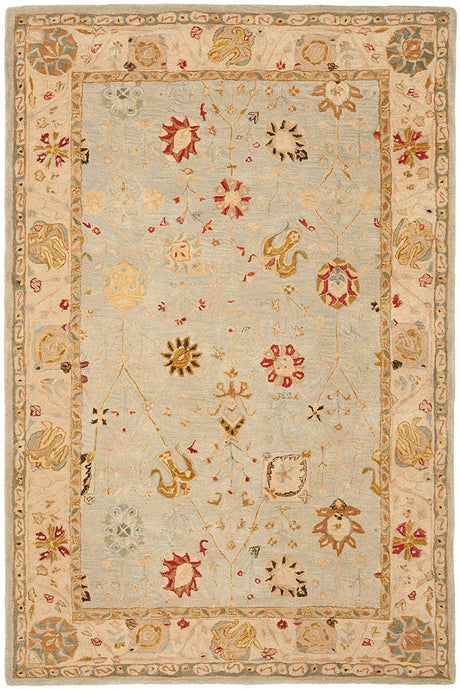 Safavieh Anatolia An559B Grey Blue / Ivory Rugs.