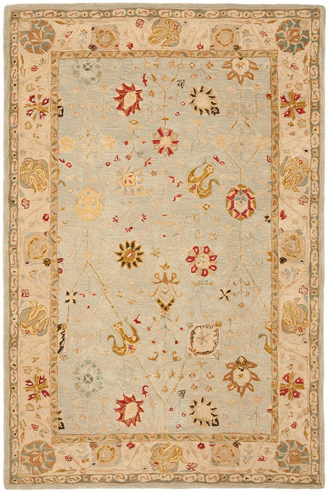 Safavieh Anatolia An559B Grey Blue / Ivory Rugs.