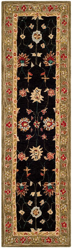 Safavieh Anatolia An561C Black / Green Rugs.