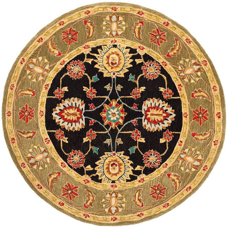 Safavieh Anatolia An561C Black / Green Rugs.