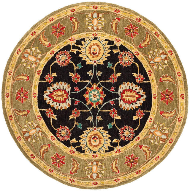 Safavieh Anatolia An561C Black / Green Rugs.