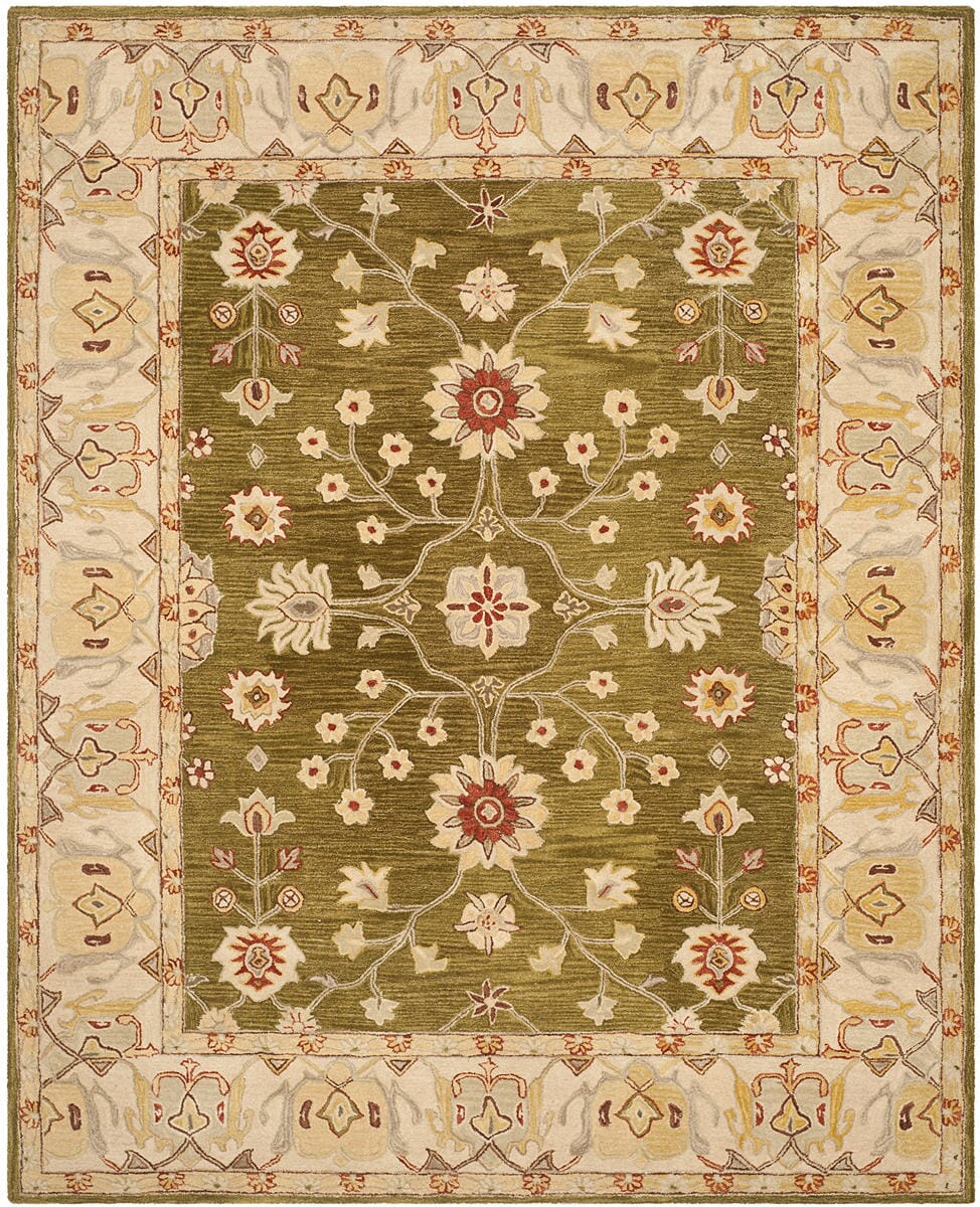Safavieh Anatolia An562D Moss / Ivory Rugs.