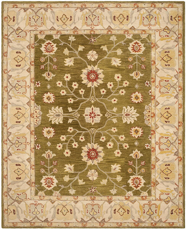 Safavieh Anatolia An562D Moss / Ivory Rugs.