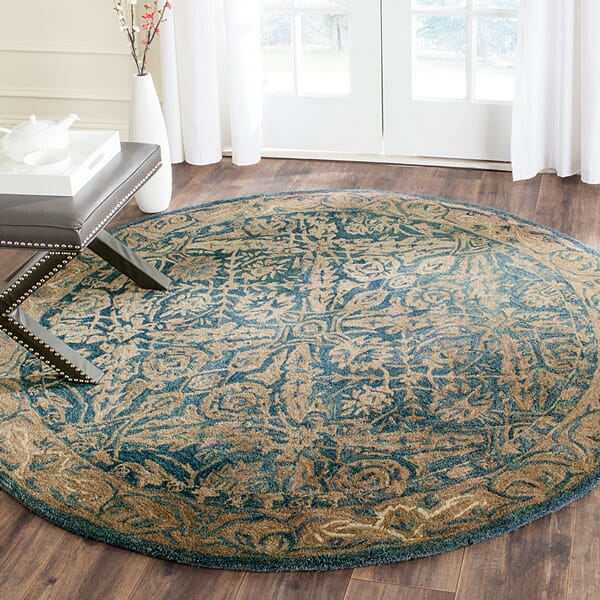 Safavieh Anatolia An583A Navy / Ivory Rugs.
