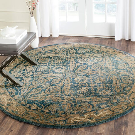 Safavieh Anatolia An583A Navy / Ivory Rugs.