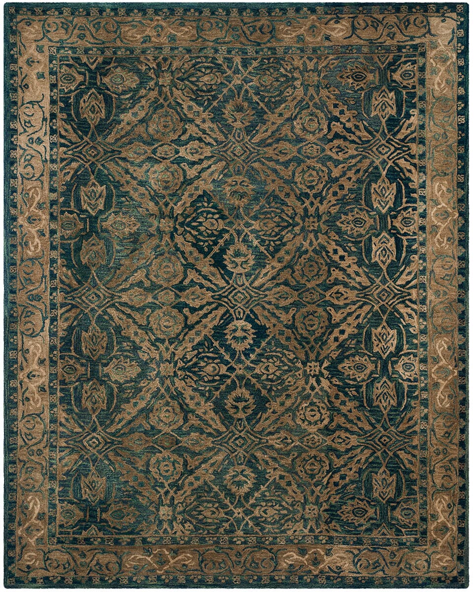 Safavieh Anatolia An583A Navy / Ivory Rugs.