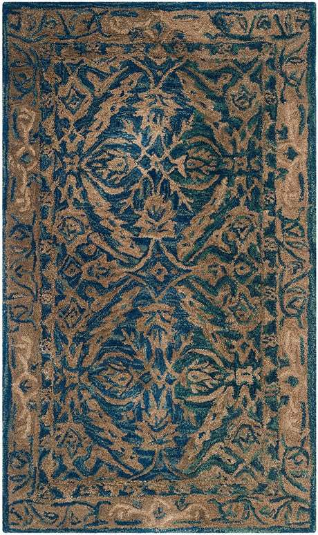 Safavieh Anatolia An583A Navy / Ivory Rugs.