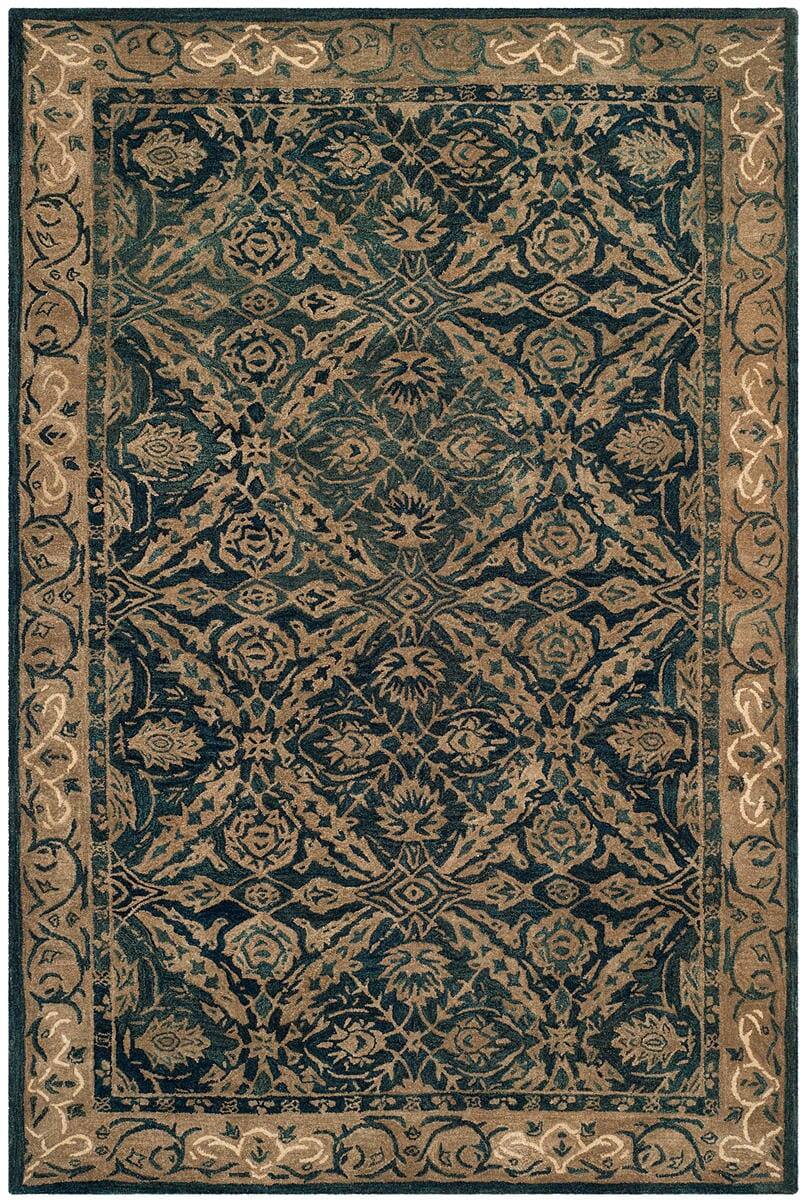 Safavieh Anatolia An583A Navy / Ivory Rugs.