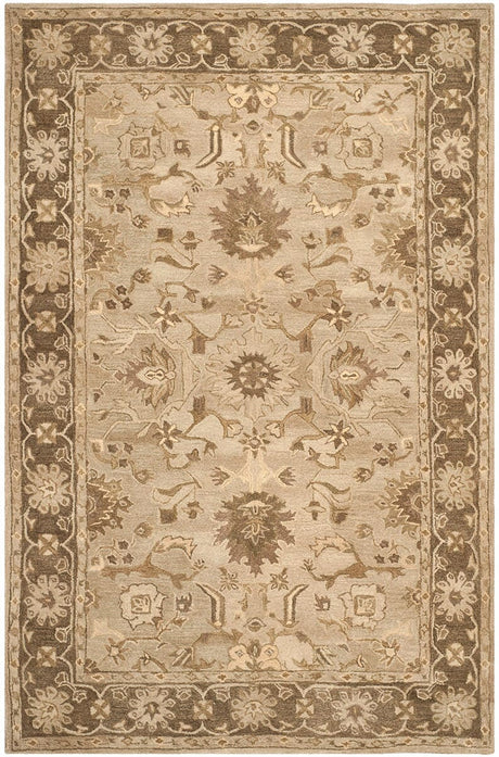 Safavieh Anatolia An585H Light Grey / Dark Brown Rugs.