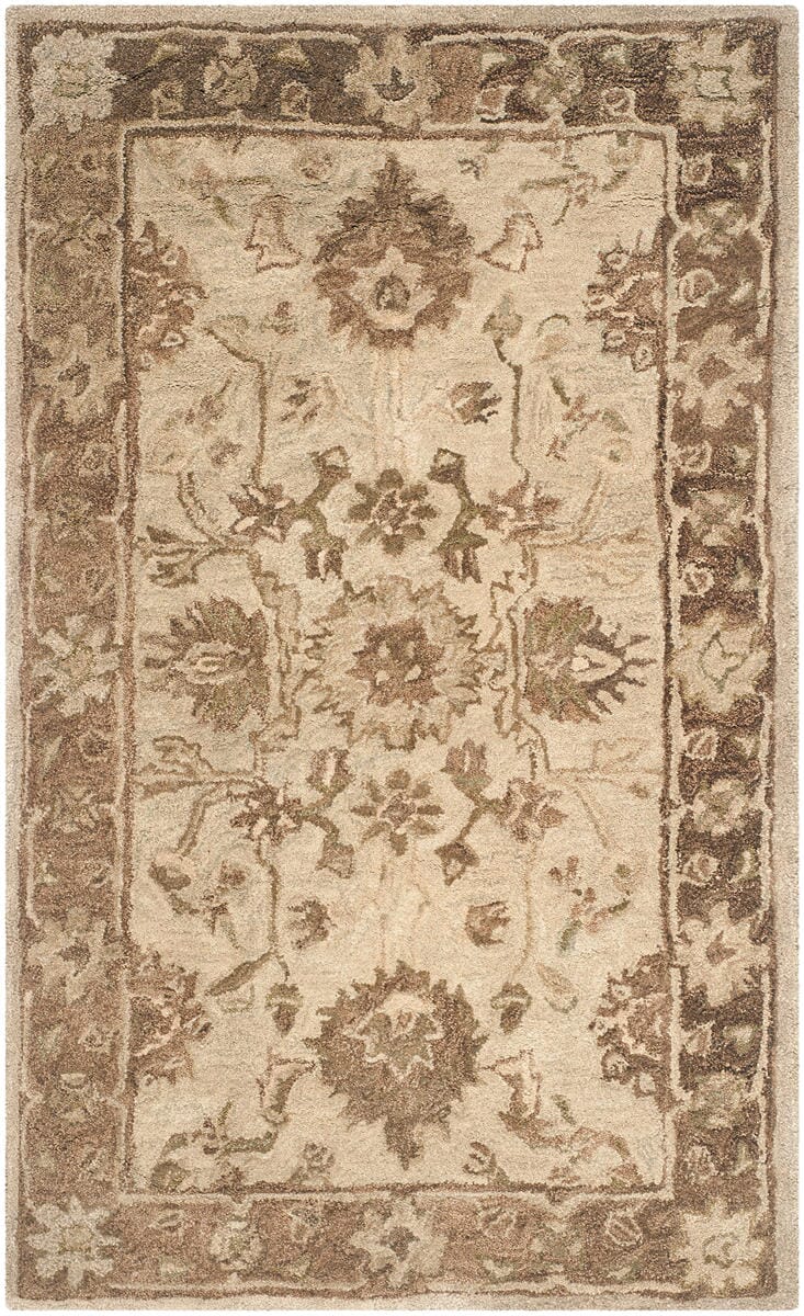 Safavieh Anatolia An585H Light Grey / Dark Brown Rugs.