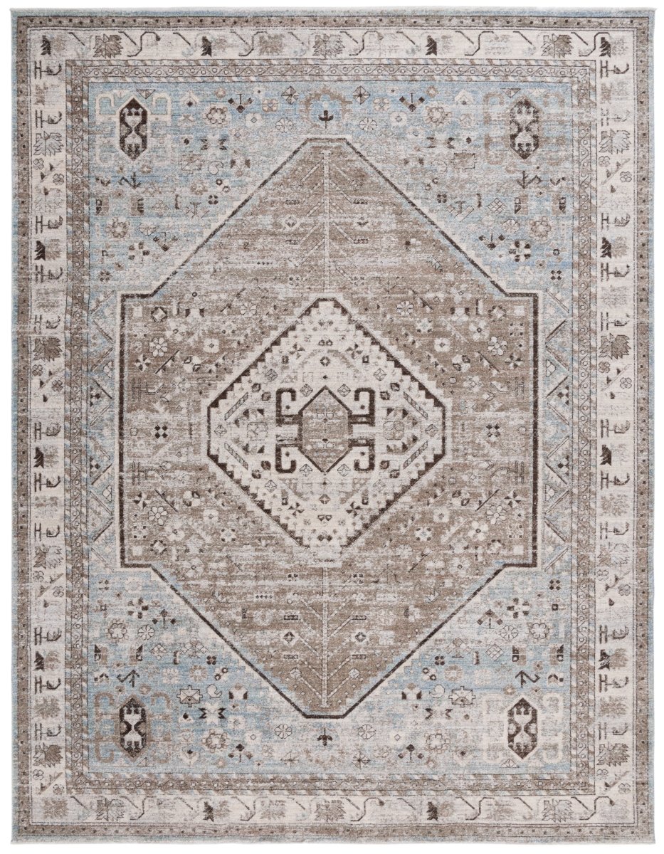 Safavieh Antique Patina Anp646M Blue/Beige Rug.