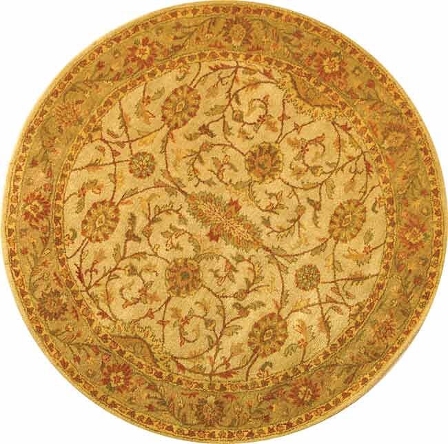Safavieh Antiquities at17a Ivory / Light Green Rugs.