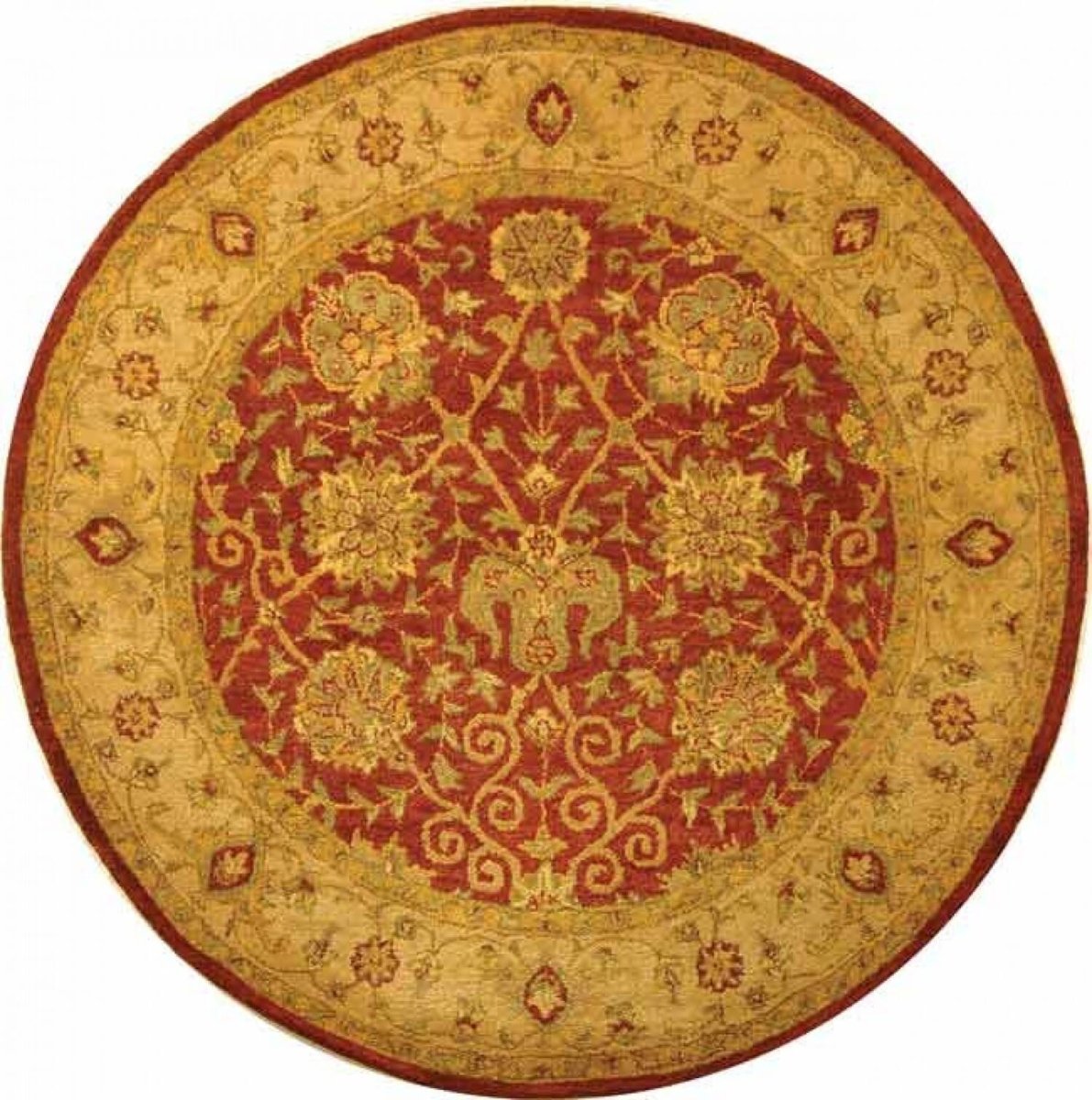Safavieh Antiquities at21a Rust Rugs.